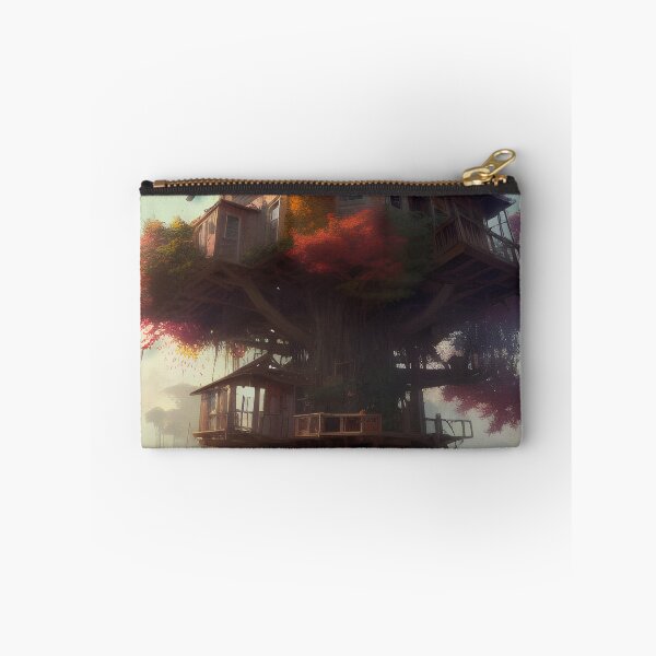 Item preview, Magical Tree House Drawing Fantasy Art Landscape designed and sold by VersoShopping.