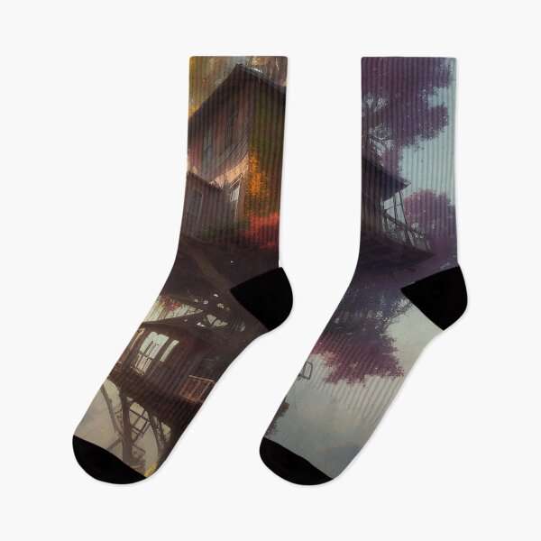 Item preview, Magical Tree House Drawing Fantasy Art Landscape designed and sold by VersoShopping.