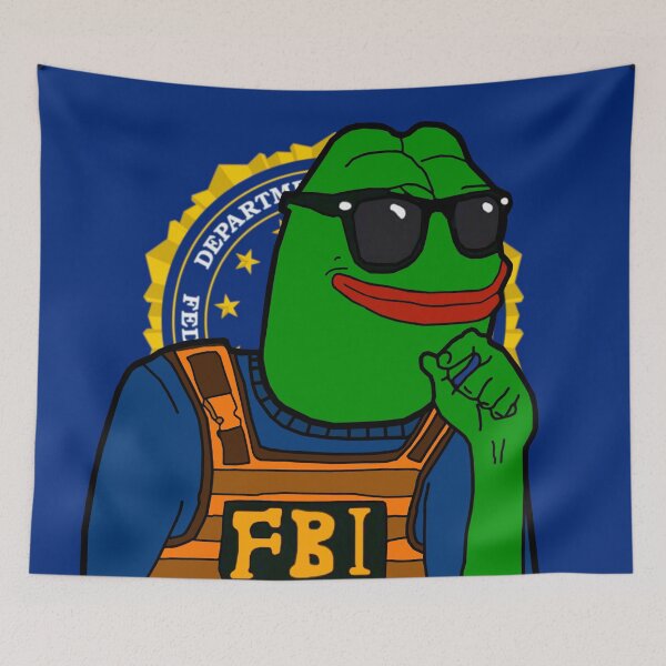 Item preview, Rare FBI Agent Pepe  designed and sold by Slav-Art.