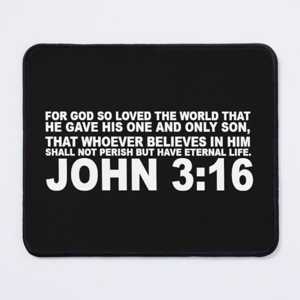 Item preview, John 3:16 Jesus Cross Salvation Christian Bible Verse designed and sold by jetset201.