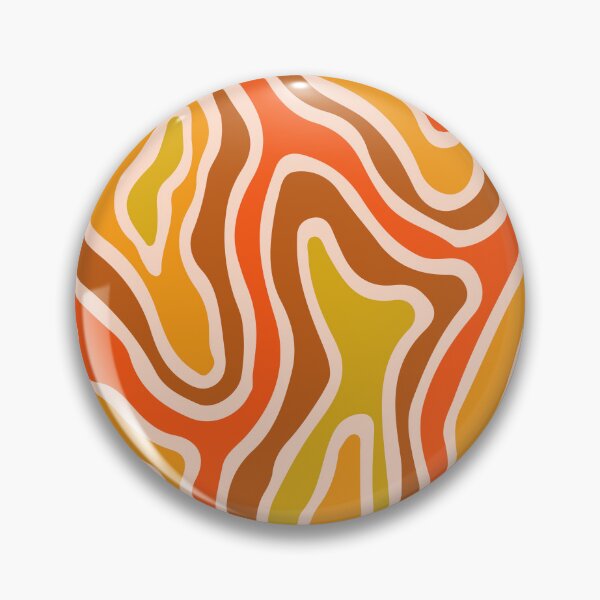 Item preview, Abstract Retro Topographic Print - Alloy Orange and Goldenrod designed and sold by bsksinghal.
