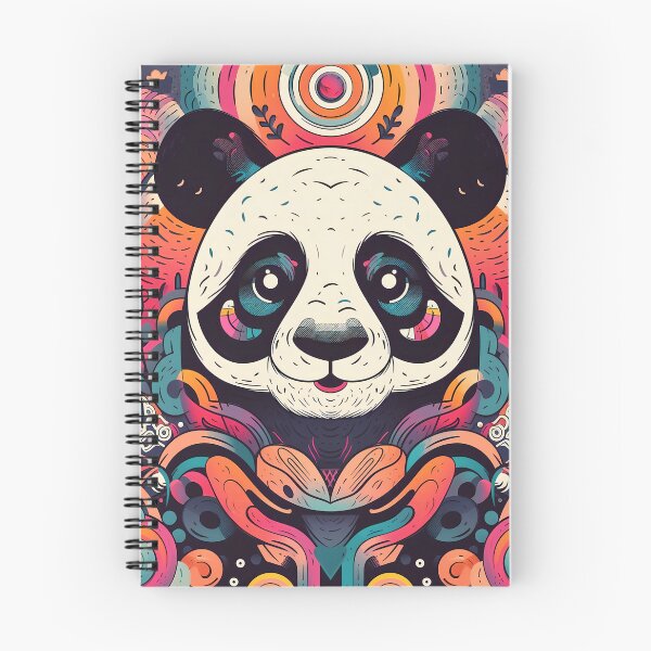 Artikelvorschau, Bunte Panda-Zeichnung entworfen und verkauft von RoseShop2093.
