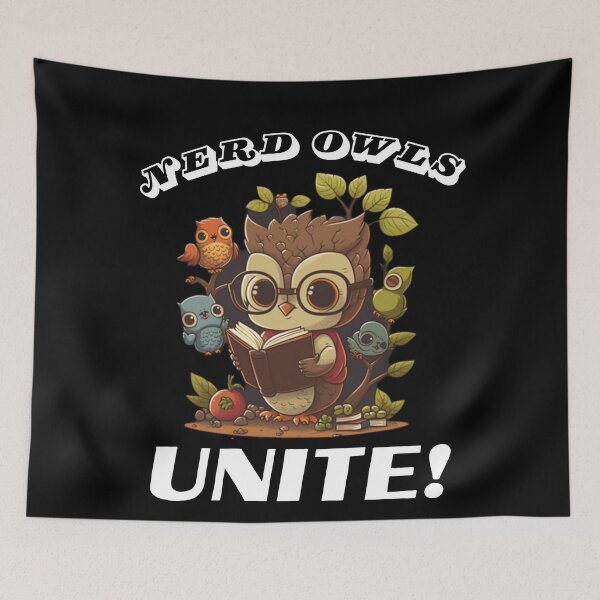 Item preview, Nerd owls unite! -Barn Owl designed and sold by JOY STORE 45.