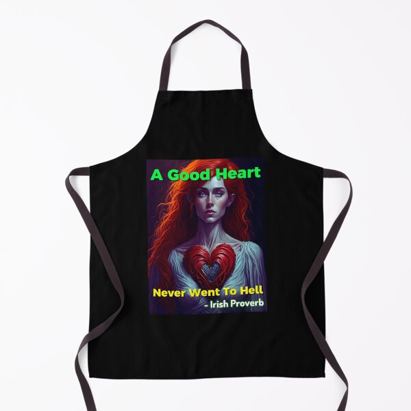 Item preview, Irish Proverb - A Good Heart Never Went To Hell designed and sold by IrishProverbs.