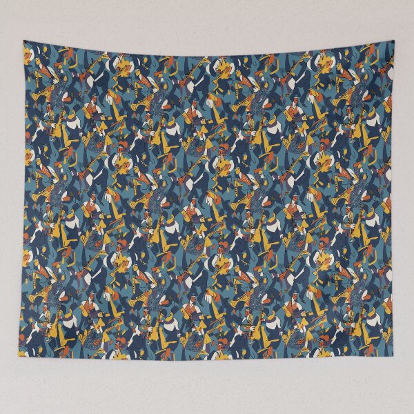 Item preview, Jazzy Abstractions: Elevate Your Style and Home Decor with Our Abstract Jazz Band Collection designed and sold by ThePurpleMelon.
