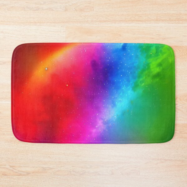 Aperçu de l'œuvre Rainbow Nebula Stars Space Colorful créée et vendue par VersoShopping.