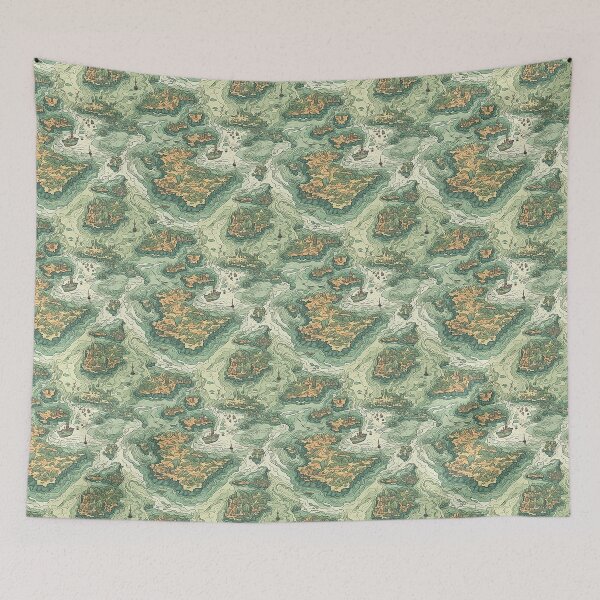 Item preview, map pattern designed and sold by Banded-Canyon.
