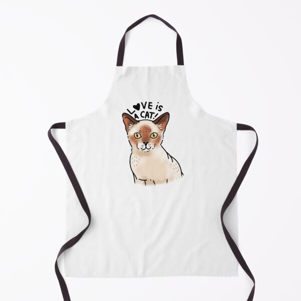 Item preview, LOVE IS A CAT pointed Burmese cat designed and sold by cheekyfoxart.