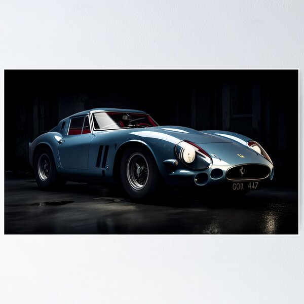 フェラーリ250GTポスター フェラーリ 250 GTO 1962年 ル・マン24時間レース コレクターズ