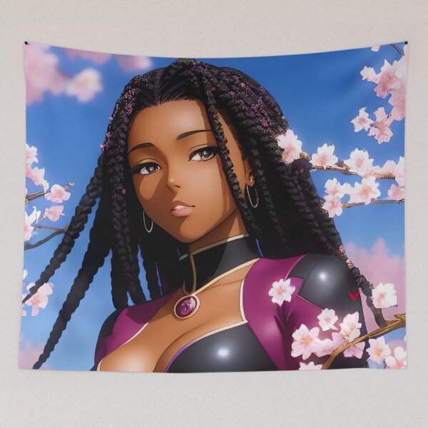 Item preview, Cherry  Blossom Gworl 3 | Black Anime Girl designed and sold by blackanimemecca.