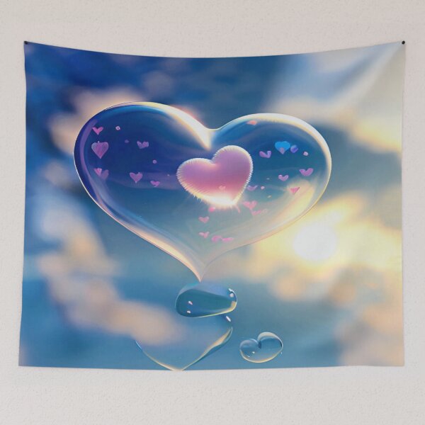 Item preview, Pink Heart In A Bubble Heart  designed and sold by Demetria Matthews.