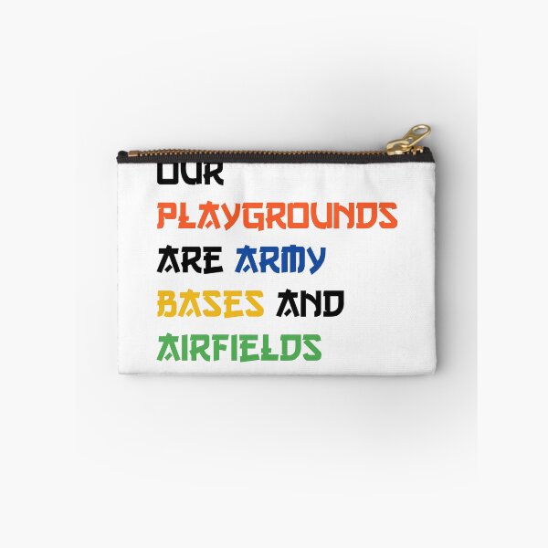 Item preview, Our playgrounds are army bases and airfield. T-shirt  designed and sold by Print-and-Prose.