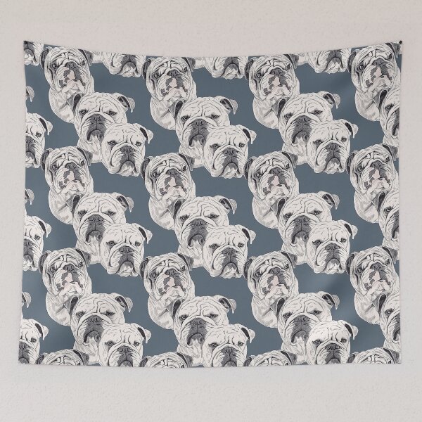Item preview, English Bulldog Pattern designed and sold by Banded-Canyon.