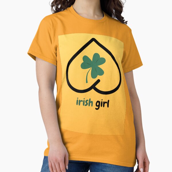 Vista previa del artículo con la obra «camiseta de chica irlandesa», diseñado y vendido por AZZERTY.