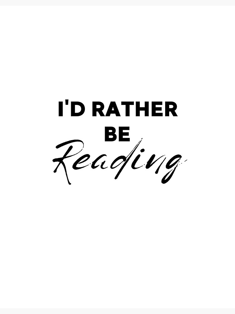 I'd rather be reading Sticker for Sale by Liketheaward