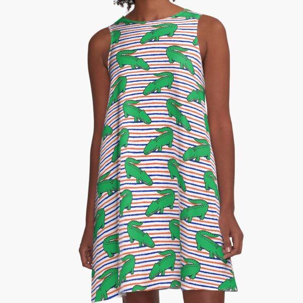 Item preview, Gators - Cute Alligators - Blue and Orange designed and sold by littlearrow.