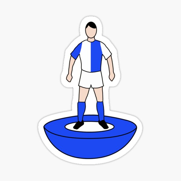 BLACKBURN TABLE FOOTBALL TEAM KIT COLOURS Sticker