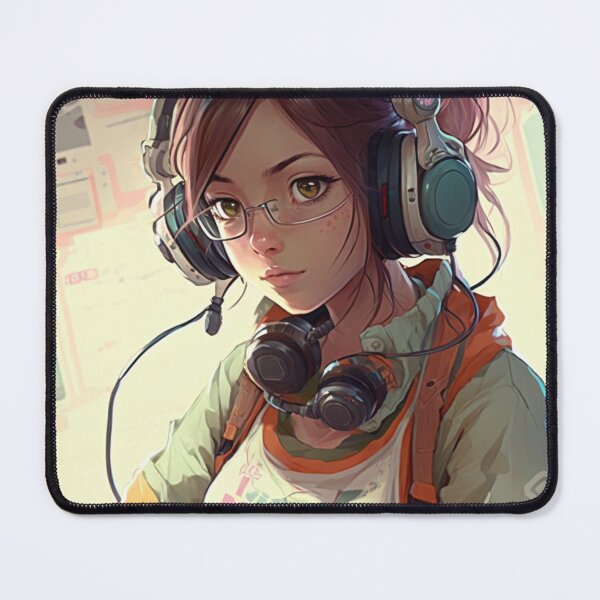 Item preview, girl playing video games designed and sold by BluePlanetStore.