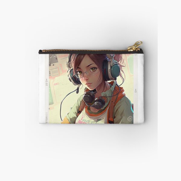 Item preview, girl playing video games designed and sold by BluePlanetStore.