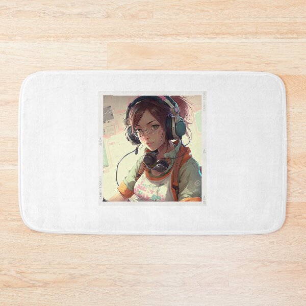 Item preview, girl playing video games designed and sold by BluePlanetStore.