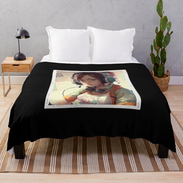 Item preview, girl playing video games designed and sold by BluePlanetStore.