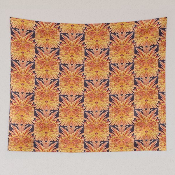 Item preview, Floral Symmetry with Peach Hues  designed and sold by oh-bi-me.