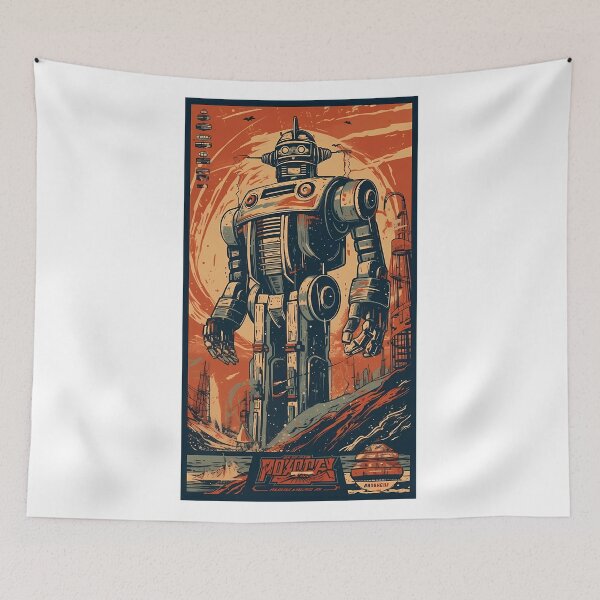 Item preview, Robot Futuristic Vintage-Style Sci-Fi Movies designed and sold by amazingtraits.