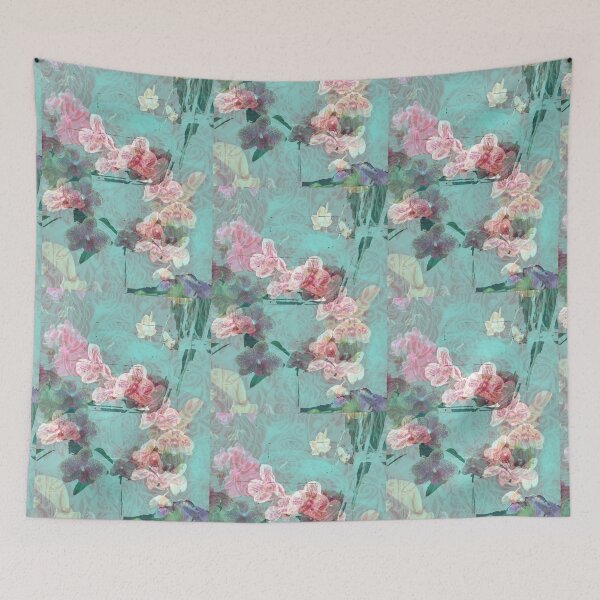 Item preview, pink orchids and paisley designed and sold by Katapillar.
