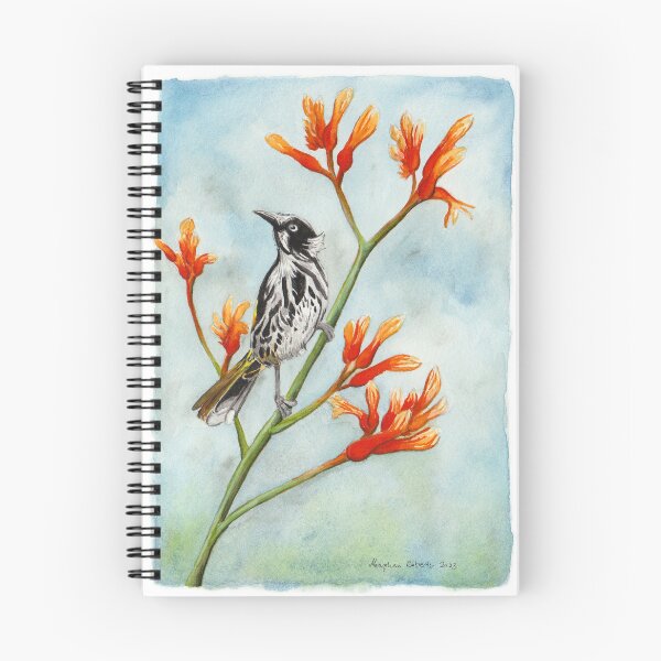 Item preview, New Holland Honey Eater on Kangaroo Paw designed and sold by Meaghan Roberts.