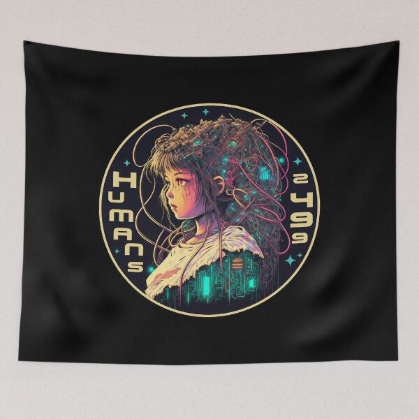 Item preview, Human cybort girl t-shirt from the year 2499 designed and sold by relso.