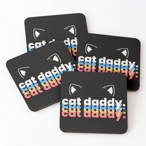 Item preview, Cat Daddy Vintage Eighties Style Cat Retro Distressed hats designed and sold by r1bbit.