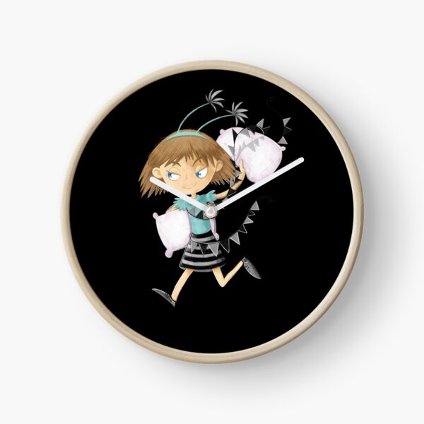 Item preview, Girl throwing a pillow designed and sold by jasmineberry.