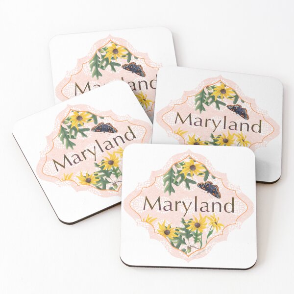 Item preview, Maryland State Pride| Maryland State Flower Black Eyed Susan White Oak | US State Collection State Icon Illustration  designed and sold by JourneyHomeMade.