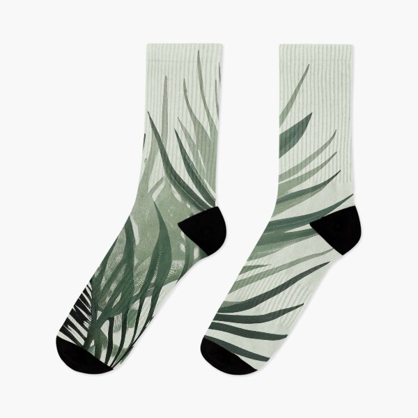 Item preview, Palm Leaves Green Botanical Pattern designed and sold by Aurora Hues.