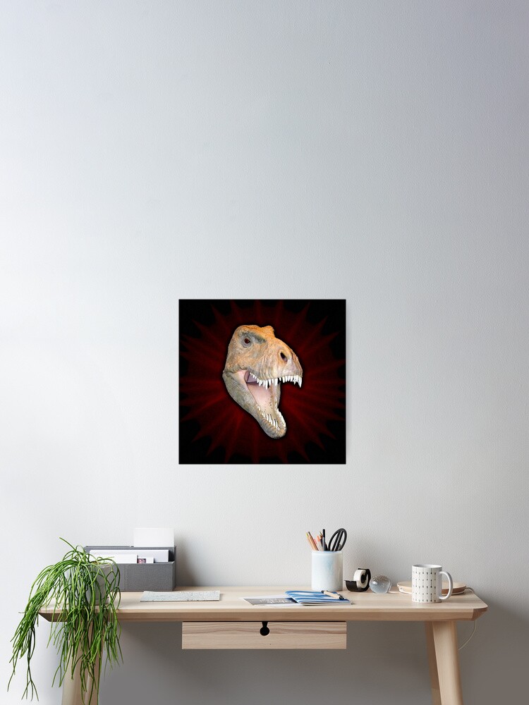 Thumbnail 2 of 3, Poster, Realistic Dinosaur designed and sold by TJDraws.