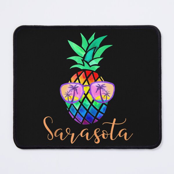 Item preview, Sarasota Florida Tropical Funny Pineapple Summer Sunglasses T Shirt designed and sold by Beroti-Vanda.