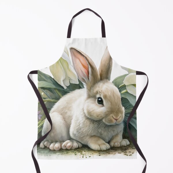 Item preview, Springtime Delights: A Watercolour Easter Bunny and Lilies designed and sold by jrtwynam.