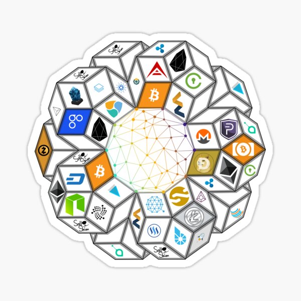 Crypto World Sticker