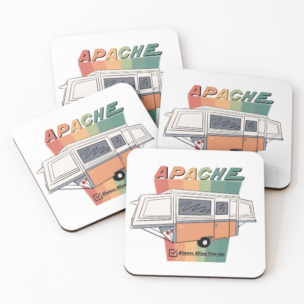 Item preview, Apache Pop up camper Mesa 1972  designed and sold by HCrockettArt.