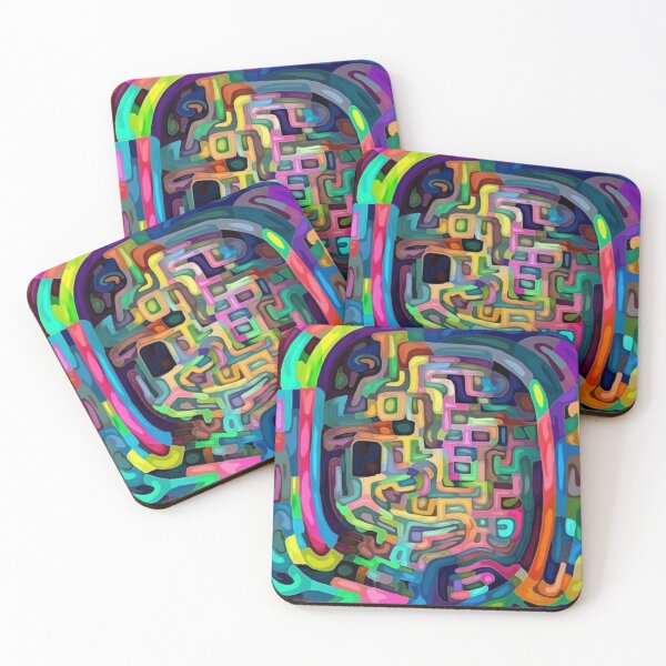 Item preview, The Neon Maze designed and sold by artfullyprompt.