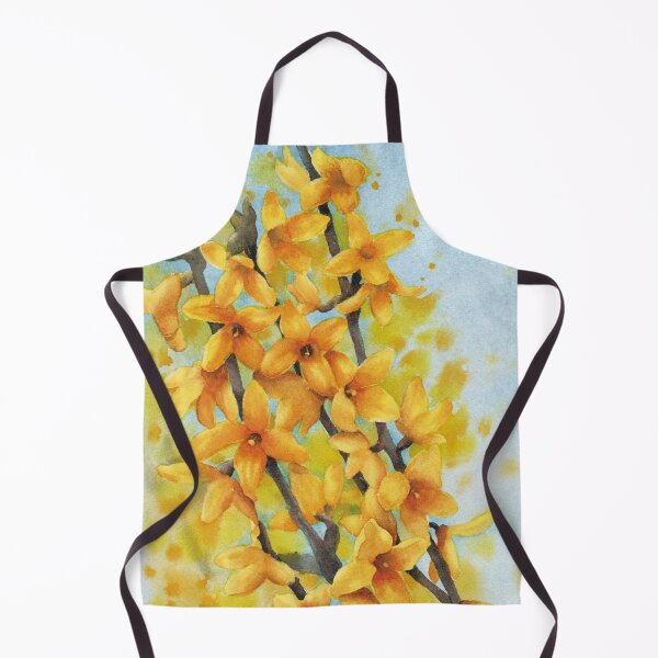 Item preview, Spring Fosythia Watercolor Painting designed and sold by Heezel.