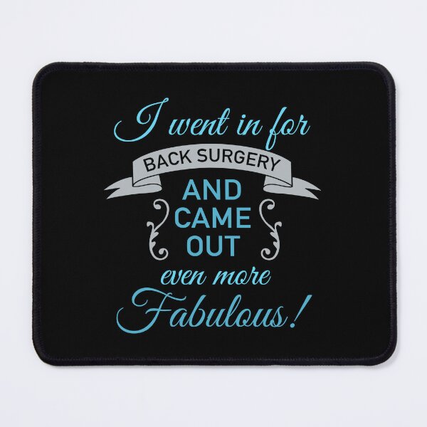 Item preview, Back Surgery Fabulous Recovery (Blue) designed and sold by thepixelgarden.
