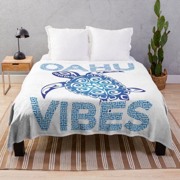Artikelvorschau, Polynesische blaue Stammes-Meeresschildkröte Oahu Vibes Hawaii Urlaub entworfen und verkauft von MintedFresh.
