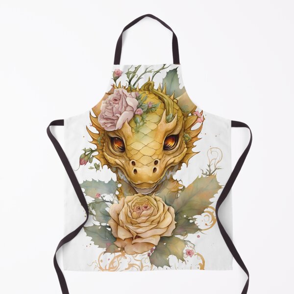 Item preview, Watercolor Pretty Pastel Rose Gold Dragon - Fantasy Art designed and sold by Teez-Stix.
