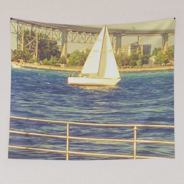 Item preview, Sailing the st clair , bridge to Mackinac  race designed and sold by tuckersemporium.