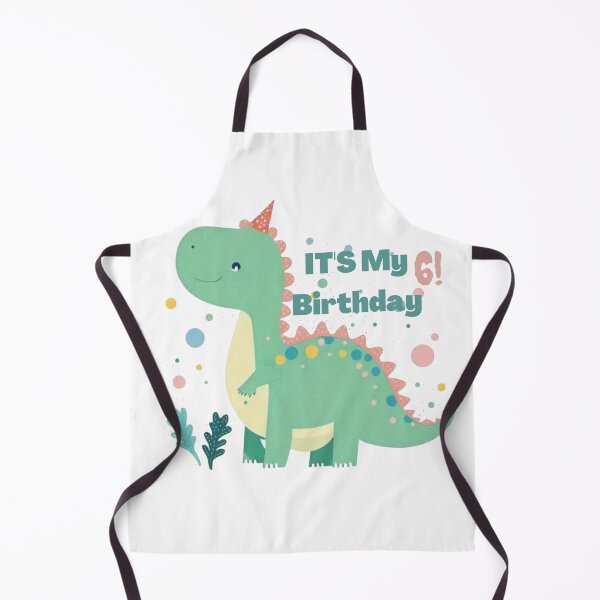 Item preview, Herbivorous Dinosaur Animated It's My 6 Birthday designed and sold by AMZIL-ZA.