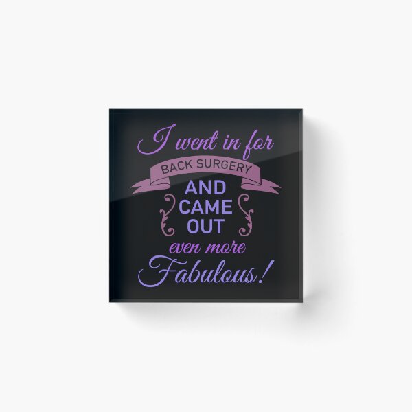 Item preview, Back Surgery Fabulous Recovery (Purple) designed and sold by thepixelgarden.