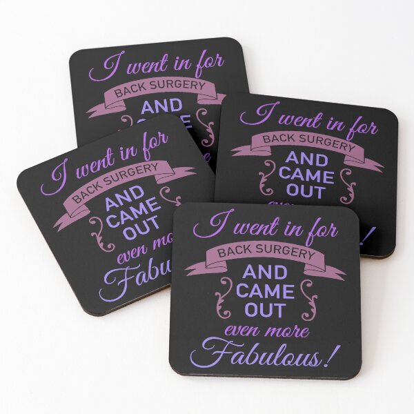 Item preview, Back Surgery Fabulous Recovery (Purple) designed and sold by thepixelgarden.