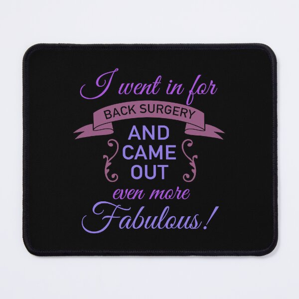 Item preview, Back Surgery Fabulous Recovery (Purple) designed and sold by thepixelgarden.