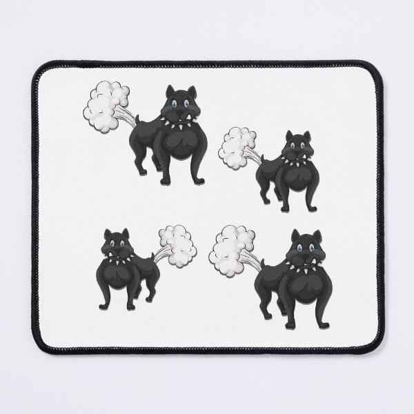 Item preview, Black funny cute dog fart design designed and sold by AnsykD.